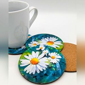 ⭐Host Pick⭐Set of 4 Coasters with Original Artwork